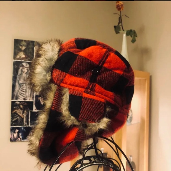 S/A trapper hat plaid - Picture 1 of 4